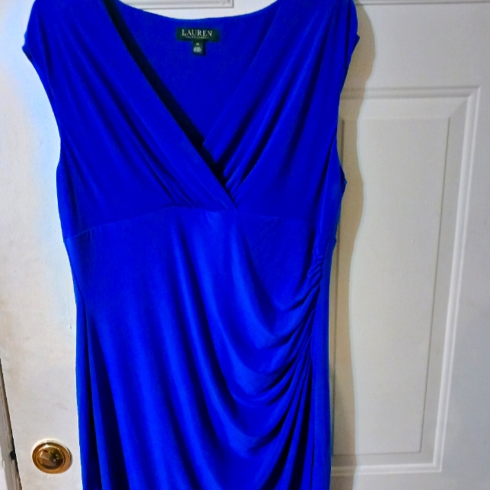 Ralph Lauren Cocktail Royal Blue Dress